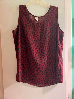Burgundy /Purple Animal Print Tank